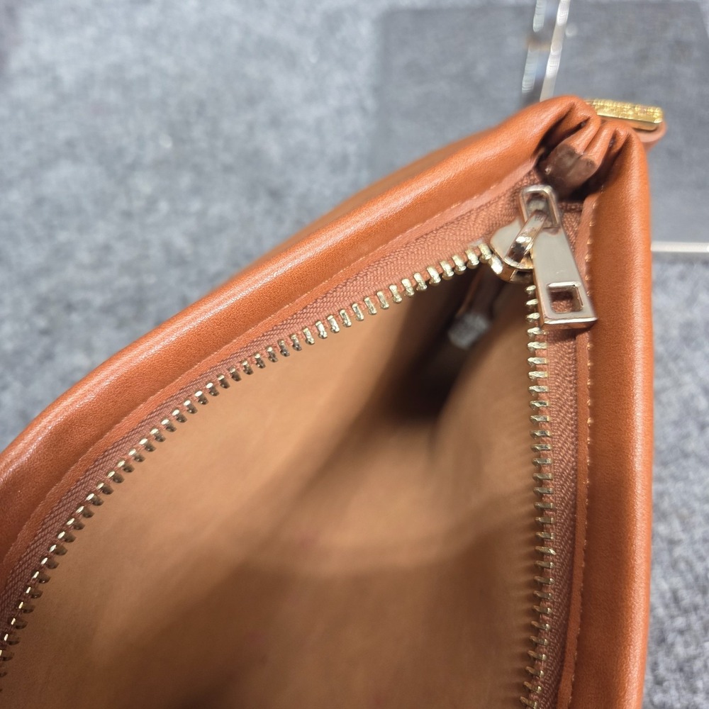 Michael Kors Brown Off White Genuine Leather Signature Logo Belt Bag Fanny Pack - Picture 10 of 16